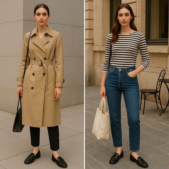 Vince Camuto Women’s Black Loafers 7.5 M/38 Square Toe Minimalist Quiet Luxury - Picture 3 of 12